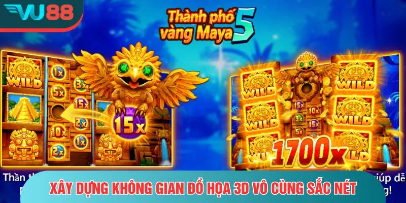 Thành Phố Vàng – Khám Phá Kho Báu Triệu Đô Ánh Sáng Xây dựng không gian đồ họa 3D vô cùng sắc nét